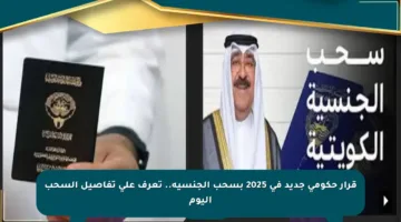 قرار حكومي جديد في 2025 بسحب الجنسية.. تعرف على تفاصيل السحب اليوم